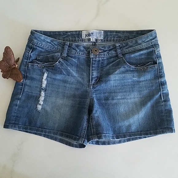 jolt jean shorts